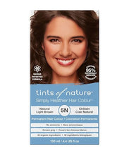 Lade das Bild in den Galerie-Viewer, TINTS OF NATURE HAARFARBE 5N Natural Light Brown Haarfarbe, Natürliches Hellbraun, ammoniakfrei, 130 ml